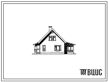 Типовой проект 183-221-2/1 Мансардный одноквартирный трехкомнатный жилой дом. Для индивидуальных застройщиков.