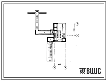 Типовой проект А-3-50(701-2-46с.88) Материально-технические кладовые в подвале склада многоэтажного для хранения продовольственных товаров для районов сейсмичностью 7,8 и 9 баллов, (убежище на 50 человек, размеры убежища 9м на 6м, режимы вентиляции 1,2,3)