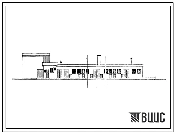 Типовой проект 802-6/65 Свинарник для опоросов на 100 свиноматок (сблокирован с кормокухней и хранилищами для кормов, подстилки и навоза).