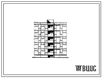 Типовой проект 126-064/1 Блок-секция пятиэтажная 10-квартирная рядовая с торцевыми окончаниями (трехкомнатных 3А — 5, четырехкомнатных 4Б — 5).