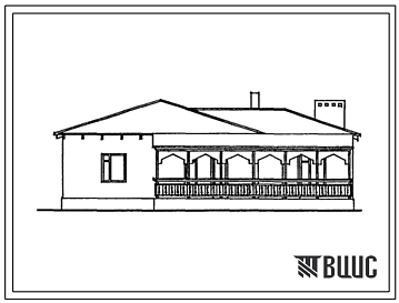 Типовой проект 185-42-172с.13.87 Одноэтажный одноквартирный 5 комнатный жилой дом (для Азербайджанской ССР)