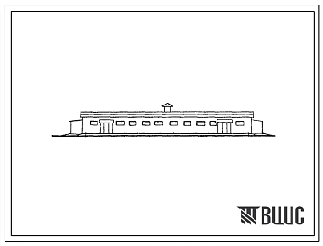 Типовой проект 804-20 Конюшня на 9 кобылиц. Здание с неполным железобетонным каркасом и совмещенным покрытием.