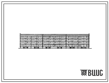 Типовой проект IVз-500ТСП-8/1 Крупнопанельный 4-этажный 6-секционный 48-квартирный дом с квартирами 3Б-2Б.