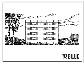 Типовой проект 76-024сп Крупнопанельная четырехэтажная блок-секция на 16 квартир прямая с террасами с одной стороны, для строительства в районах с сейсмичностью 7 баллов.