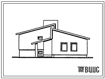 Типовой проект 183-000-405.13.86 Одноквартирный 5-комнатный жилой дом с газобетонными стенами для государственного строительства в сельской местности Латвийской ССР