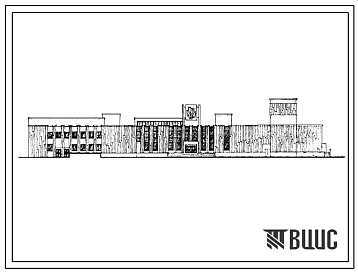 Типовой проект 261-10-5.85 Культурный центр жилого района в крупнопанельных конструкциях серии 1.090.1-1. Для строительства в городах и поселках городского типа