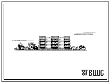 Типовой проект 111-26-4 4-этажный 2-секционный крупнопанельный дом на 16 квартир (трехкомнатных 3Б-8, четырехкомнатных 4Б-8).  Для строительства во 2 климатическом районе, во 2В климатическом подрайоне Украинской ССР.
