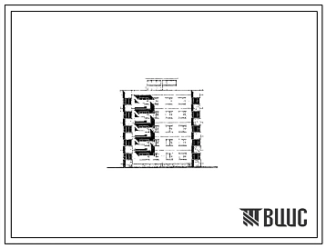 Типовой проект 72-016с/1 Блок-секция пятиэтажная 15 квартирная рядовая левая для Тувинской АССР (однокомнатных 1А-1; трехкомнатных 3Б-14).