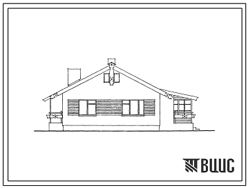 Типовой проект 184-16-37/1 Одноэтажный одноквартирный четырехкомнатный жилой дом. Для индивидуальных застройщиков.