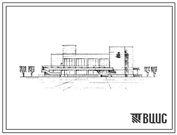 Типовой проект 262-12-150 Городской клуб с залом на 300 мест со спортивным залом, кафе на 25 мест и танцевальным залом на 50 пар в полносборных конструкциях.