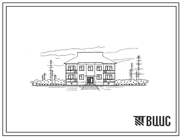 Типовой проект 1-464А-138 Двухэтажный крупнопанельный 4-квартирный (трехкомнатных 3А-2, четырехкомнатных 4А-2) с шагом поперечных стен 2,6 и 3,2 м для строительства в 1 климатическом районе, и 1В климатическом подрайоне Казахской ССР