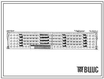 Типовой проект 165-80-83с.13.86 Общежитие на 436 места для студентов высших учебных заведений и учащихся профтехучилищ (для Азербайджанской ССР)