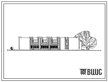 Типовой проект 264-12-134 Сельский клуб на 200 мест с административными помещениями, для строительства в 1В климатическом подрайоне, 2 и 3 климатических районах
