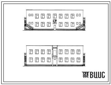 Типовой проект 214-6-5.85. Пристройка дополнительных помещений при реконструкции детских яслей-садов на 280 мест, построенных по т.п. 214-1-87 (вариант 1).