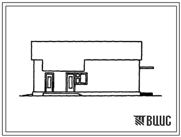 Типовой проект 817-243.86 Двухкомнатный бригадный чабанский дом (с чердачным перекрытием)