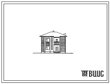 Типовой проект 144-40-97сп.86 Двухэтажный дом с пятикомнатной квартирой. Для индивидуального строительства в сельской местности