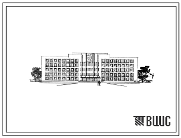 Типовой проект 234-5-1 Здание проектных организаций на 600 сотрудников, для строительства в 1В климатическом подрайоне, 2 и 3 климатических районах
