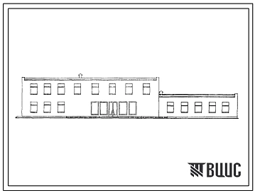 Типовой проект 264-21-1сп.67 Кооперированное здание административного назначения (тип III) с пристройкой здания АТС 100/2000 емкостью 500 номеров