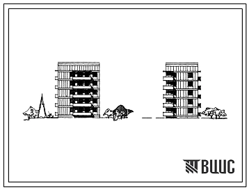 Типовой проект 67-015 Пятиэтажная блок-секция торцевая левая жилого дома на 15 квартир (однокомнатных 1Б-5, двухкомнатных 2Б-5, трехкомнатных 3Б-5). Для строительства во 2В, 3Б и 3В климатических подрайонах Украинской ССР на обычных грунтах, на просадочны