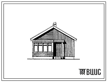 Типовой проект 186-000-723.88 Двухкомнатный садовый летний домик. Площадь, м2: общая 23,6, веранды 10,0