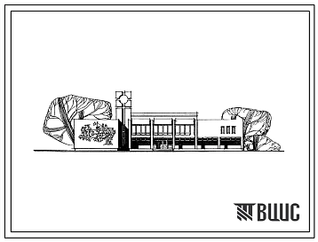 Типовой проект 264-12-136 Сельский дом культуры с залом на 300 мест с административными, для строительств в 1В климатическом подрайоне, 2 и 3 климатических районах