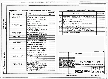 Альбом 9 Кондиционер с рециркуляцией и воздухонагревателем второго подогрева. Электричиеская систем регулирования 