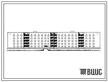 Типовой проект 114-87-1/1 Пятиэтажный шестисекционный жилой дом на 70 квартир (однокомнатных 1Б-11, двухкомнатных 2Б-29, трехкомнатных 3Б-30).