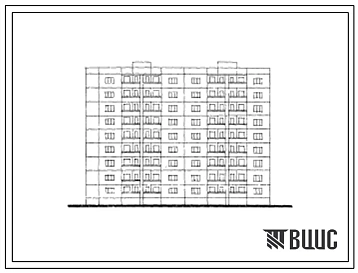 Типовой проект 127-022с/1 Девятиэтажная блок-секция торцевая левая на 36 квартир (двухкомнатных 2Б-9, трехкомнатных 3Б-9, четырехкомнатных 4Б-9, пятикомнатных 5Б-9). Для строительства в 4Б климатическом подрайоне грузинской ССР сейсмичностью 7 баллов