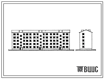 Типовой проект 1-316-6 Пятиэтажный дом на 55 квартир с ванными без подвала серии 1-316