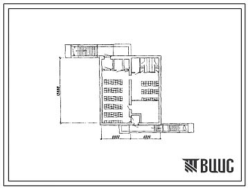 Типовой проект А-II,III,IV-150-279.84 Склад инвентаря и оборудования отдельно стоящий заглубленный. Стены  из  монолитного железобетона (убежище на 150 человек, размеры убежища 13м на 12м, режимы вентиляции 1,2)