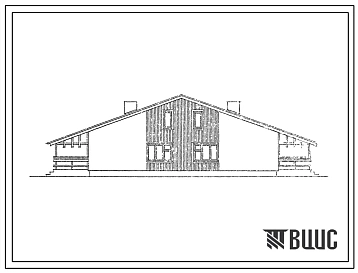Типовой проект 188-188-10.1.87 1-этажный 2-квартирный жилой дом с 3-комнатными квартирами со стенами из монолитного бетона. 1,2,3 уровни инженерного обеспечения. Для Нечерноземной зоны РСФСР.