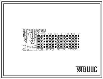 Типовой проект 1Г-450-7к  Пятиэтажный семисекционный жилой дом на 80 квартир(стены кирпичные) с техническим подпольем.