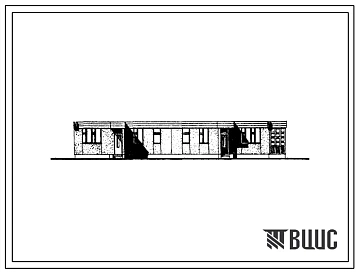 Типовой проект 183-126-49.84 Одноэтажный жилой дом на 2 квартиры. Для строительства в сельской местности