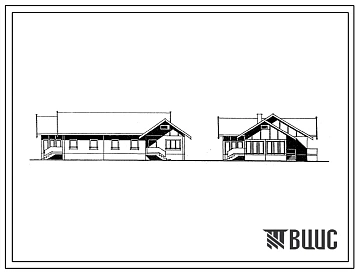 Типовой проект 181-25-71.13.87 Дом на 2 трехкомнатные квартиры. Для Калининградской области. Общая площадь 191 м2