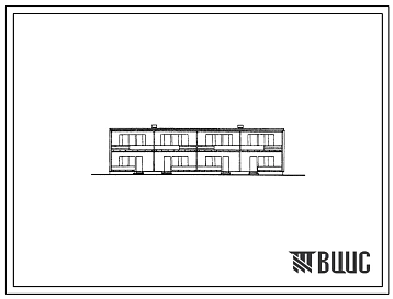 Типовой проект 144-52-81С Двухэтажный блокированный четырехквартирный четырехкомнатный жилой дом, для строительства в районах с сейсмичностью 7-8 баллов. Для строительства в 3 и 4 строительно-климатических зонах.