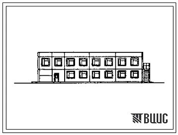 Типовой проект 807-10-127.88 Лабораторный корпус районной ветеринарной лаборатории. Размеры здания - 12x24+12x18 м. Расчетная температура: -20, -30, -40°С. Стены – панельные. Покрытие и перекрытие - железобетонные плиты по железобетонным балкам