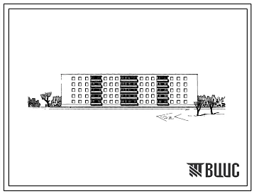 Типовой проект 115-63-13с Пятиэтажный четырехсекционный жилой дом на 50 квартир (однокомнатных 1Б-10; двухкомнатных 2Б-10; трехкомнатных 3А-15; четырехкомнатных 4Б-10; пятикомнатных Б-10) со стенами из камня. Для строительства в 4Б климатическом подрайоне