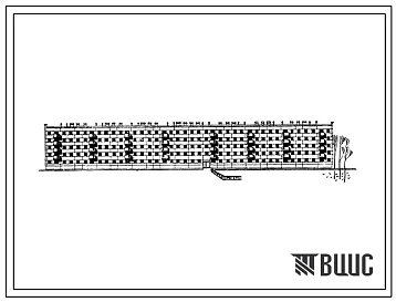 Типовой проект 1-468Б-23 Пятиэтажный восьмисекционный крупнопанельный жилой дом на 119 квартир с наружными стеновыми панелями двухрядной разрезки из ячеистого бетона(однокомнатных  19, двухкомнатных  79, трехкомнатных  19, четырехкомнатных  2).