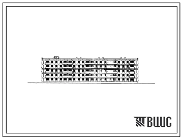Типовой проект 1-439А-35 Пятиэтажный четырехсекционный дом на 80 квартир со стенами из крупных блоков для кооперативного строительства. Для строительства во 2 и 3 строительно-климатических зонах.