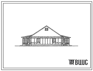 Типовой проект 183-52-133 1-этажный 2-квартирный жилой дом с 2-комнатными квартирами со стенами из крупных керамзитобетонных блоков.