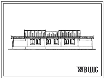 Типовой проект 188-149-17сп.13.87 1-этажный 2-квартирный жилой дом с 3-комнатными квартирами со стенами из монолитного керамзитобетона. Для строительства в Узбекской ССР.