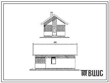 Типовой проект 184-000-502с.13.86 Однокомнатный летний садовый домик для Киргизской ССР