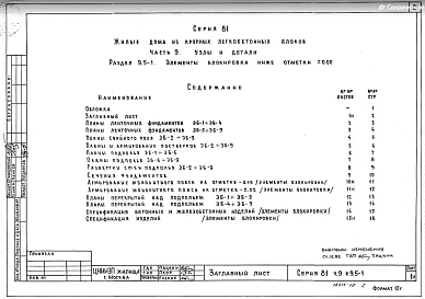 Часть 9 Раздел 9.5-1 Элементы блокировки ниже отм. 0.000