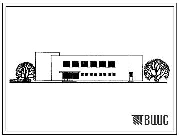 Типовой проект 224-9-171 Блок актового зала на 160 мест с помещением продленного дня для расширения существующих школ