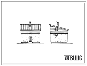Типовой проект 193-000-720м.87 Хозяйственные постройки. Помещение для содержания скота.