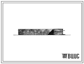 Типовой проект 264-19-21с Полузакрытый тир упрощенного типа для стрельбы на дистанцию 25 метров дома пионеров и школьников на 150 посещений с залом на 200 мест (со стенами из кирпича). Для строительства в IVА и IVГ климатических подрайонах сейсмичностью 7