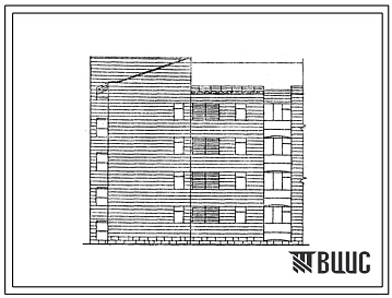 Типовой проект 195-01с.13.88 Четырехэтажная блок-секция торцевая левая на 8 квартир. Для Армянской ССР