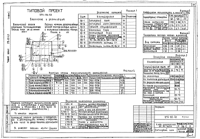 Состав альбома. Типовой проект 274-22-43Альбом 1 Архитектурно-строительная часть. Технология и механизация. Отопление и вентиляция. Водопровод и канализация.   Холодоснабжение. Электрооборудование. Автоматизация.  Устройства связи. Витражи   