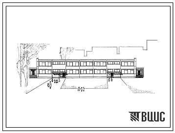 Типовой проект 2с-04-9/67 Детские ясли-сад на 140 мест с дневным пребыванием детей (в каркасно-панельных конструкциях ИИ-04). Для строительства во II и III строительно-климатических зонах.