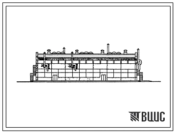 Типовой проект 816-204с Центральная ремонтная мастерская для хлопкосеющих хозяйств с парком 100 тракторов (2700 га пашни). Для строительства в районах сейсмичностью 7-8 баллов. (стены из навесных керамзитобетонных панелей)